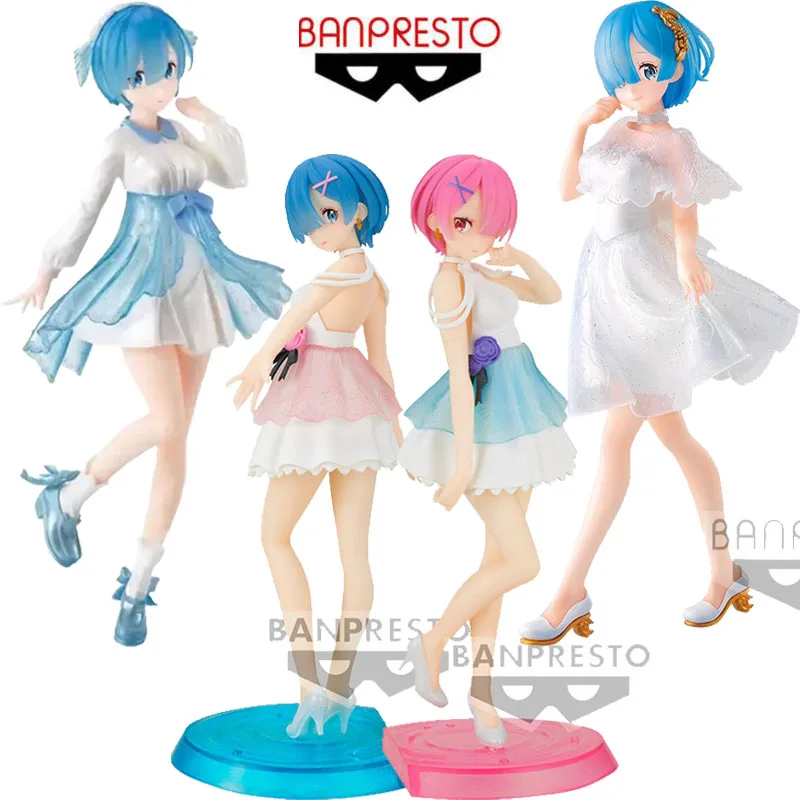 

Bandai Original Serenus couture Re:Life In A Different World From Zero Anime Figure Rem Action Figure Toys For Kids Gifts Model