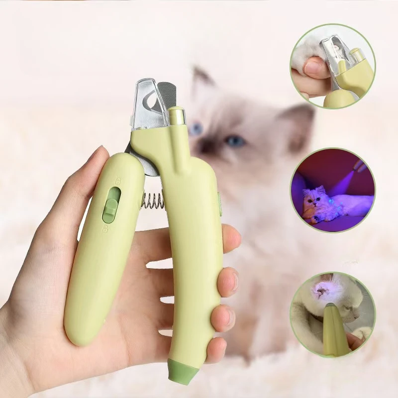 

Professional Dog & Cat Nail Clippers with LED Lights Claw Nail Trimmer Pet Supplies (For Dogs Cats Small Animals)