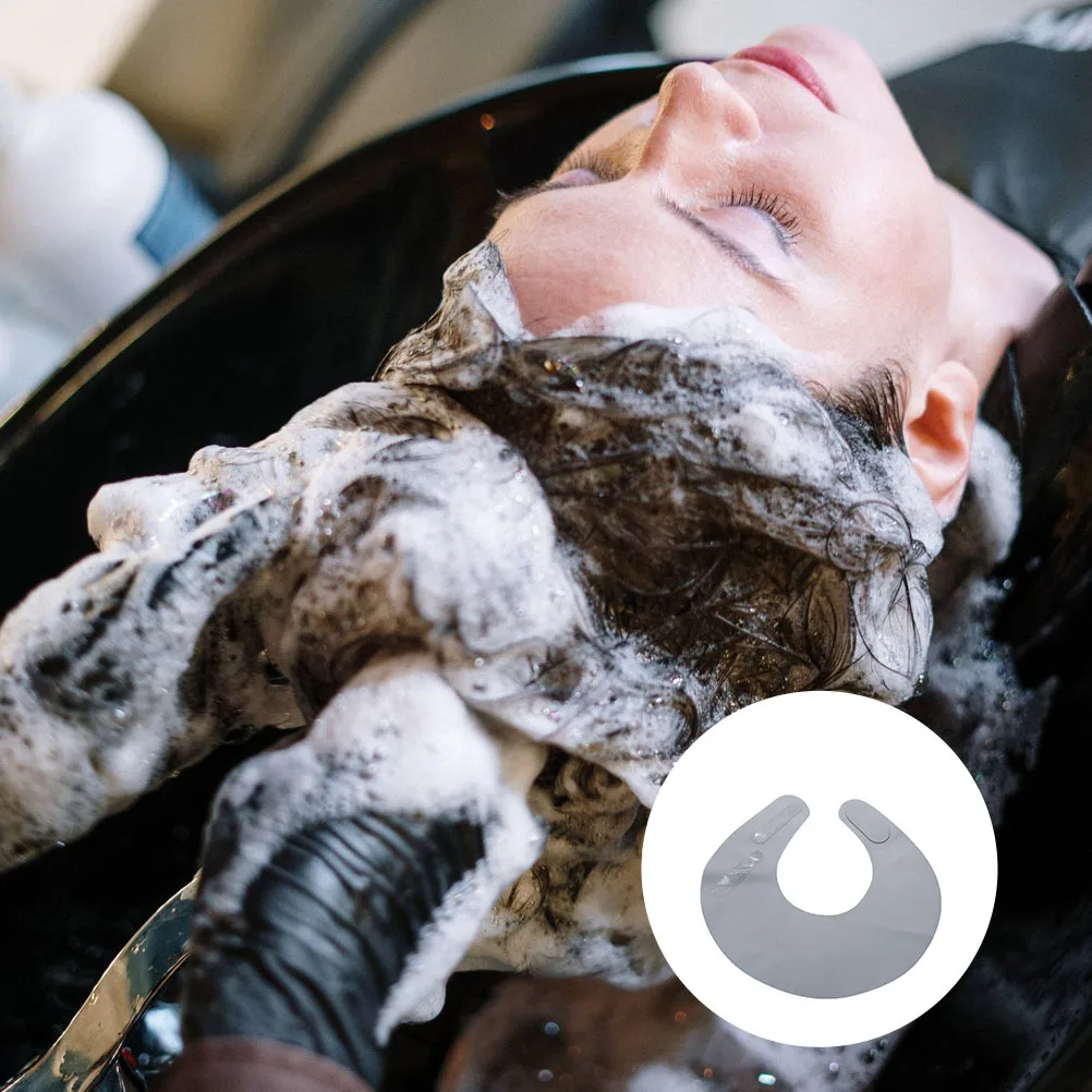 

Подушечка для волос на плечо для парикмахерской, специальный силиконовый воротник, серый, легкий, модный, шаль для стрижки, накидка для салона, накидка для парикмахерской