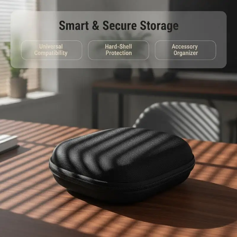 Portable Hard Case Headset Protector Case Head Mounted Earphone Storage Bag Shockproof Scratch-resistant Accessories