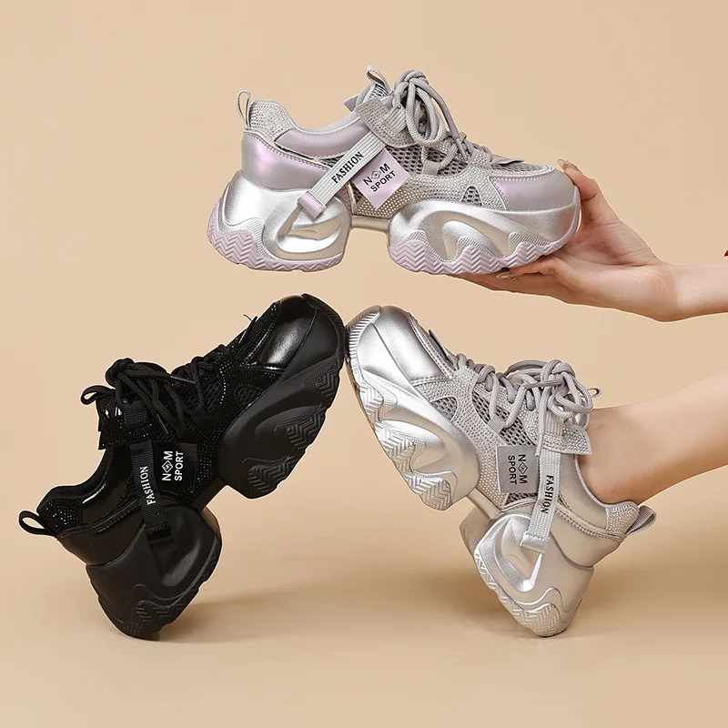 

Женские спортивные кроссовки Dad's Shoes 2026: новинка весна-осень, универсальные, на толстой подошве