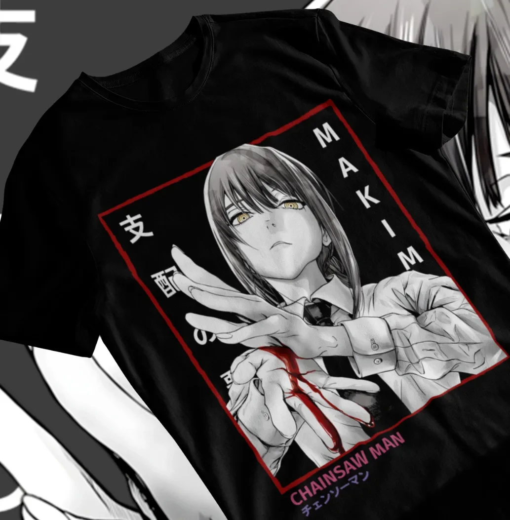 

Makima Chainsaw Man T-Shirt Pochita Anime Manga Unisex T-Shirt Multiple Colours