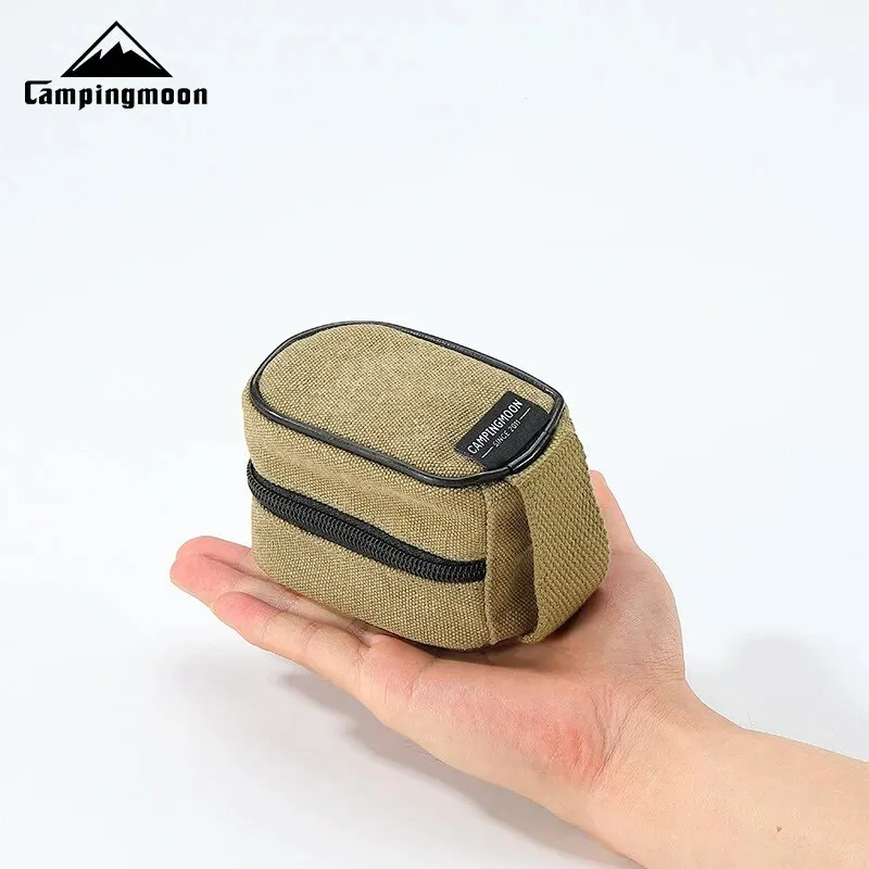 CAMPINGMOON Outdoor Multifunctional Mini Storage Bag Small Item Stove Storage Bags Detachable Liner Canvas Bags