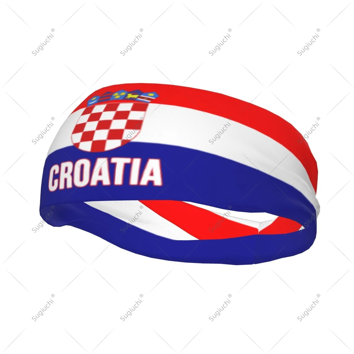 

Эластичные широкие повязки на голову с флагом Хорватии для мужчин и женщин, для йоги, фитнеса, тенниса, бега, занятий в спортзале