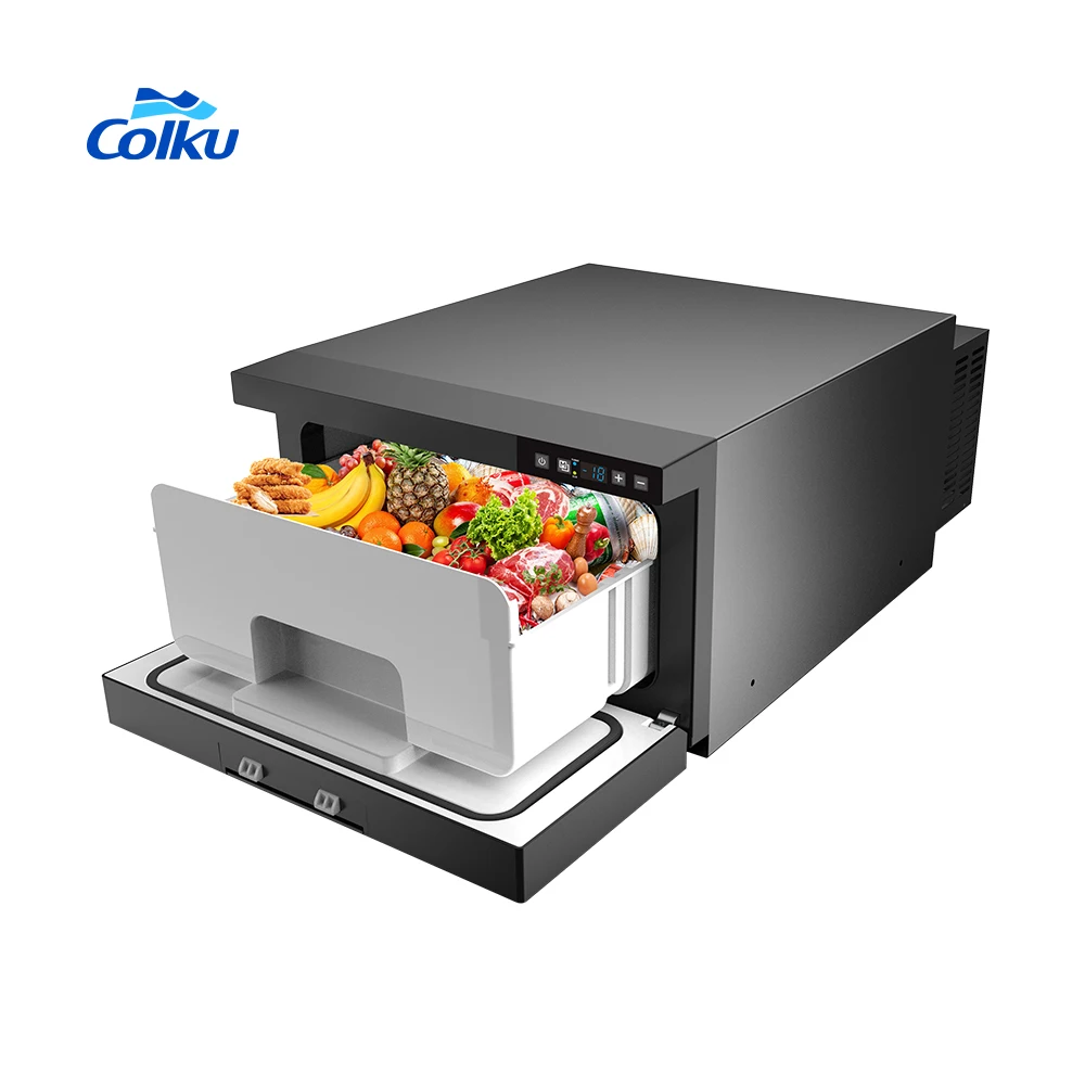 

New Arrival 12 Volt Car Refrigerator Freezer Drawers 21L Motorhome Fridge With LED Display Control