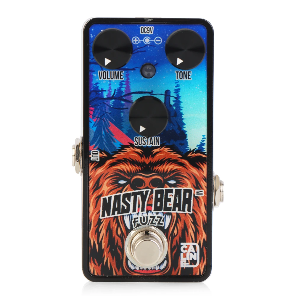 Caline G014 Nasty Bear-Pedal de efecto de guitarra clásica Fuzz, True Bypass, piezas y accesorios de guitarra eléctrica