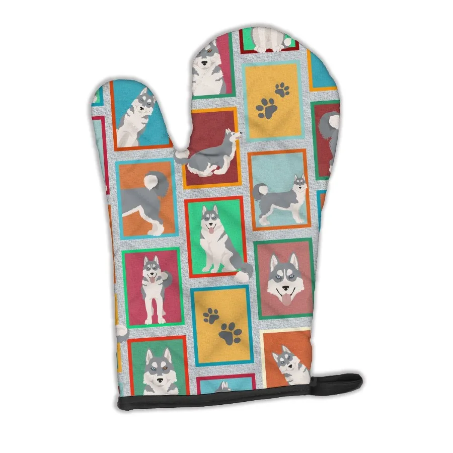 

Lots of Grey Siberian Oven Mitt Heat Resistant Thick Oven Mitt for Hot Pans and Oven Kitchen Mitt Protect Hands Cooking Baking