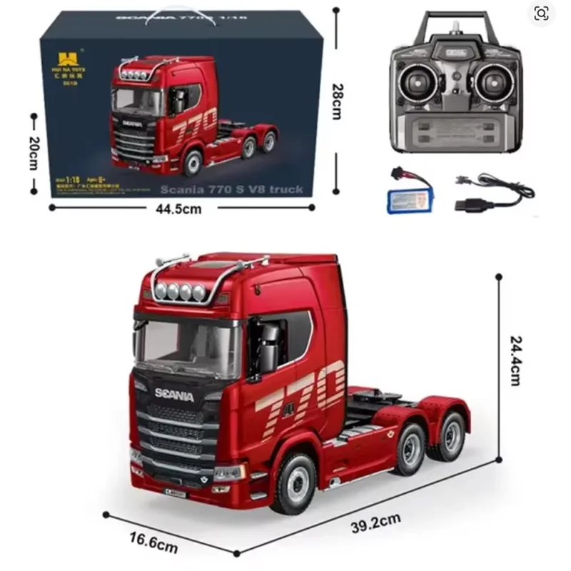 Huina 2025 New 1501 Scania 770s Remote Control Heavy Truck Trailer