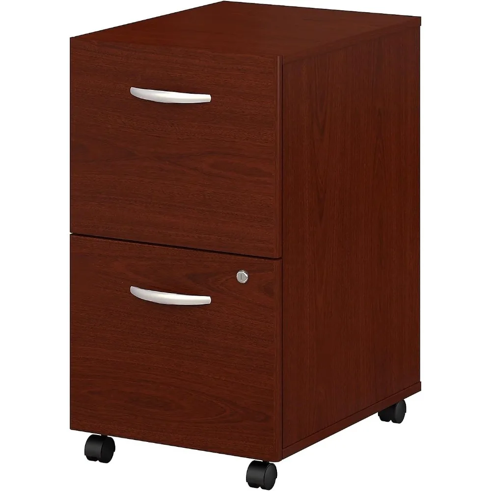 

"Series C Mahogany 2-Drawer Mobile File Cabinet by Bush Business Furniture"