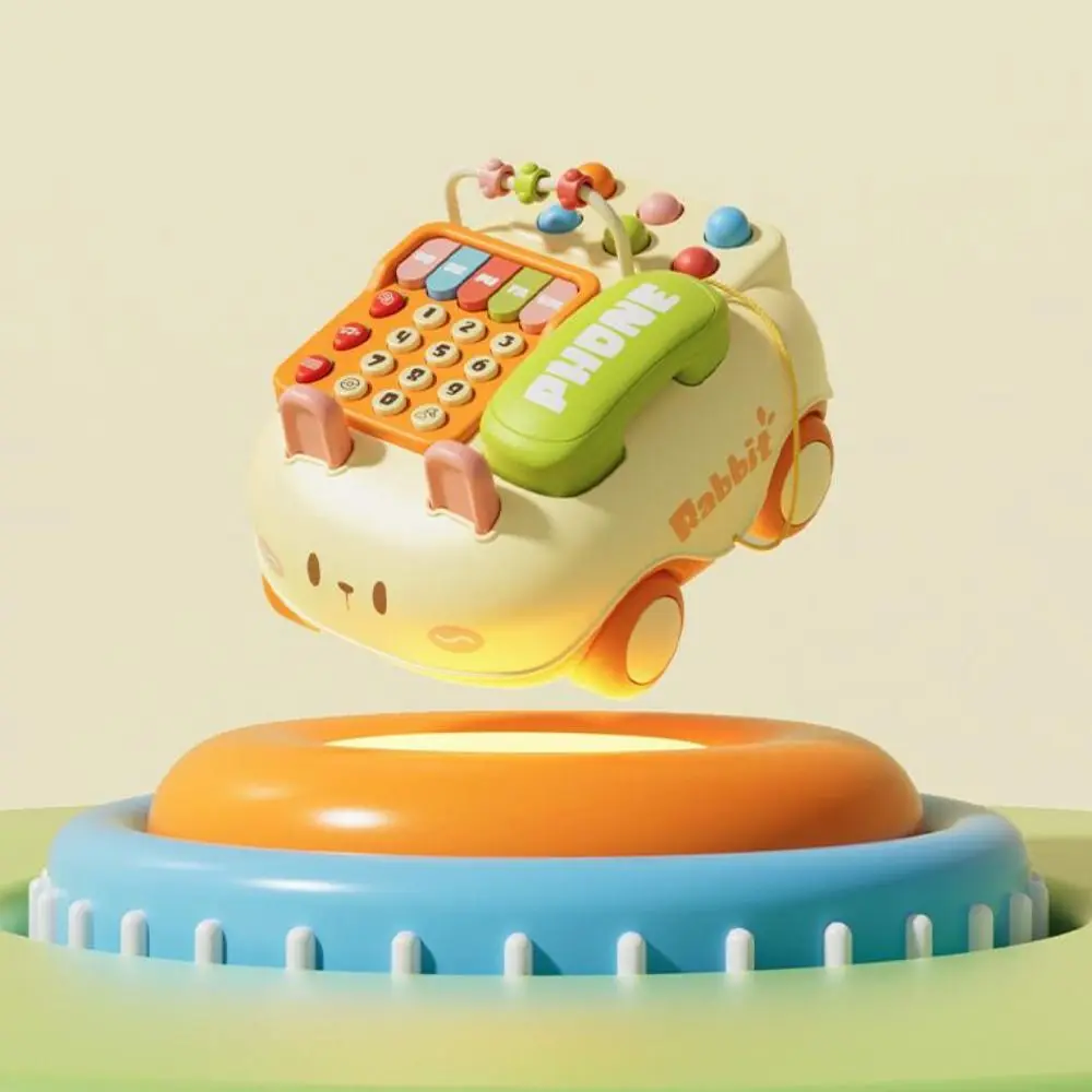 

ABS детский телефон музыка голосовая головоломка детское пианино музыкальный свет многофункциональная имитация электронная обучающая машина для маленьких детей