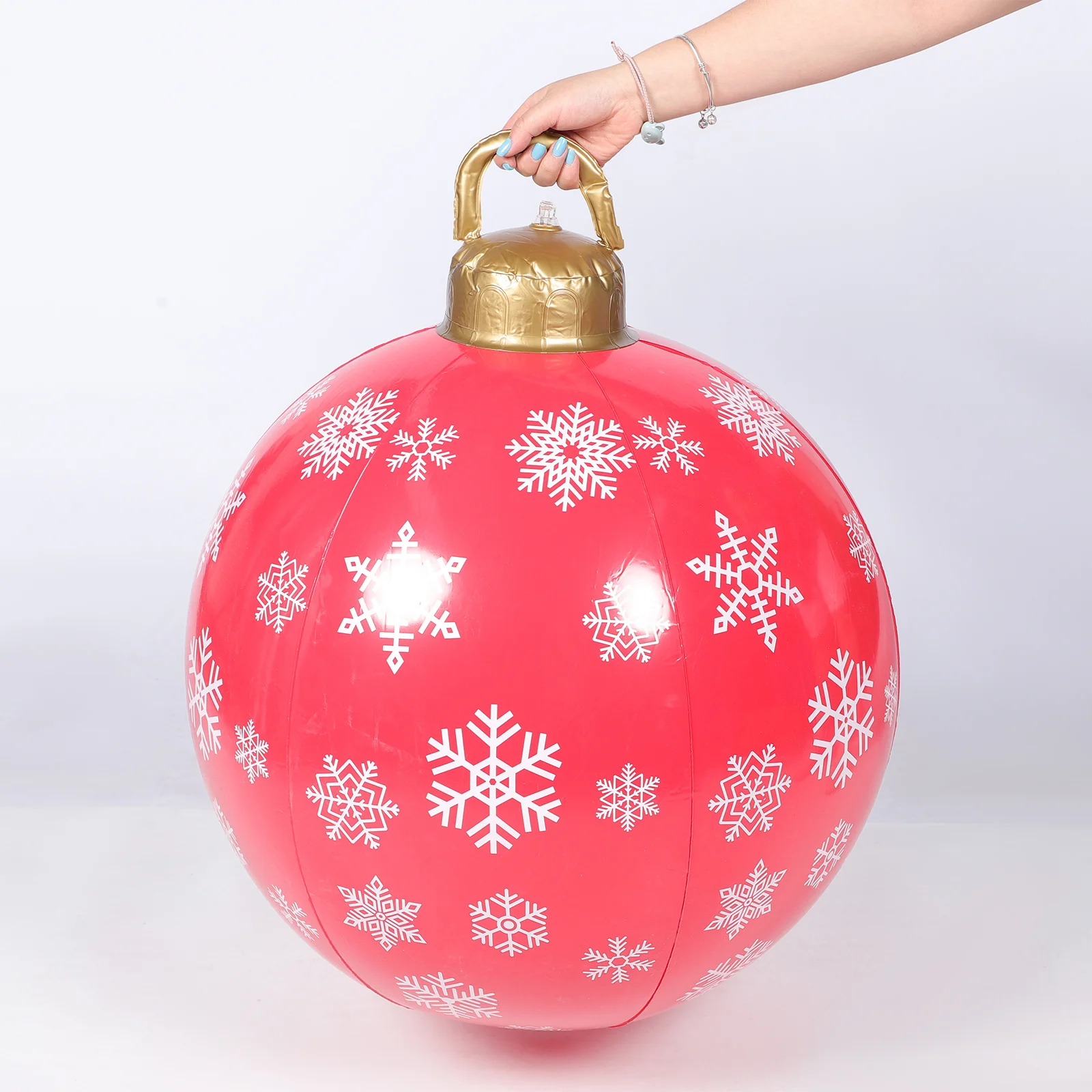 

Extra Large Inflatable Christmas Ball for Holiday Decor Outdoor Garden Yard Lawn Patio Balcony Indoor Living Room Xmas