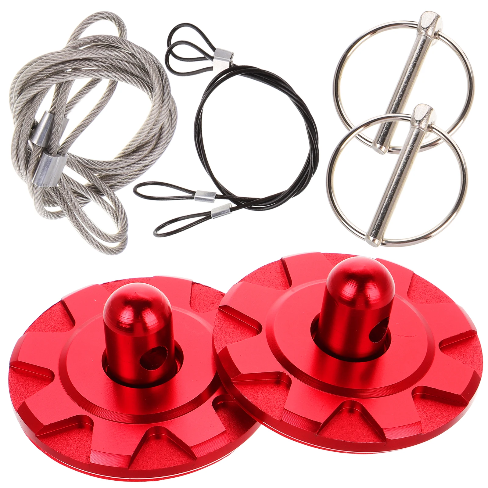 

1 set 1 Set Aluminum Alloy Engine Lock Universal Pins Kit Enhanced Security Quick Release Fasteners Hood Pin Plate Lock Racing