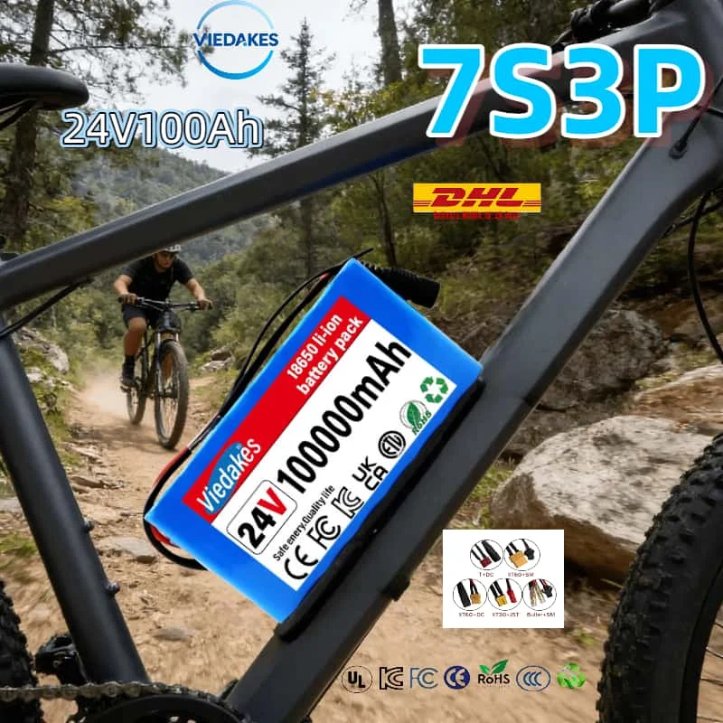 

Bestselling 7S3P 24V 100Ah 18650 Lithium Battery Pack High-Capacity Rechargeable for Electric Scooter E-Scooter Commute✈️