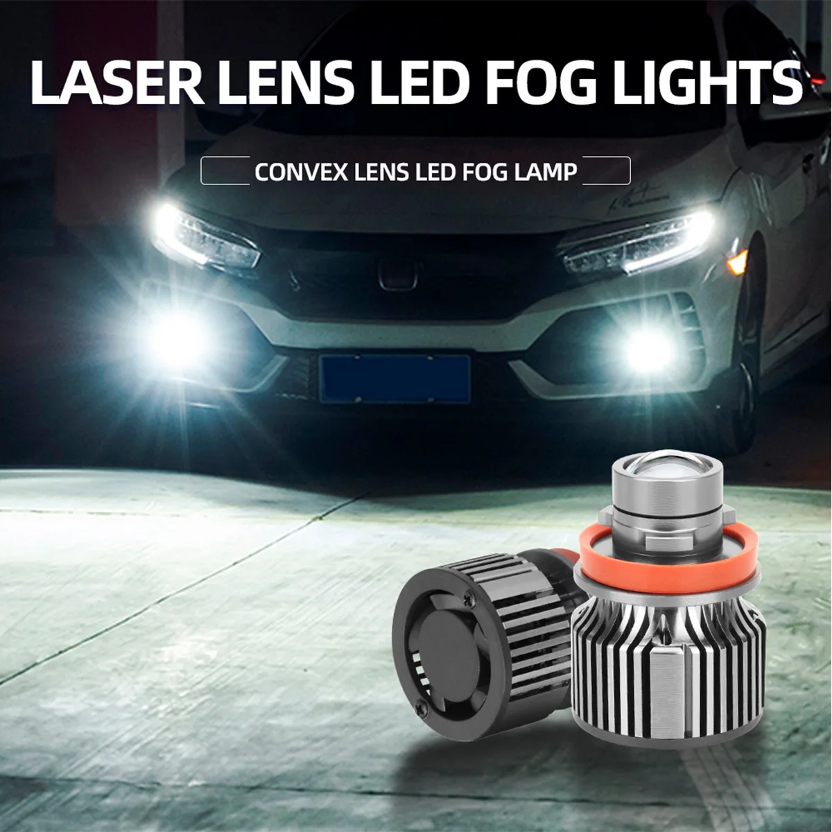 

KEVANLY 2PCS H11 Canbus IP67 Waterproof Rate LED Lens Fog Lights 12V 6000k Dual color Headlight Lamp Suitable For BMW For Audi