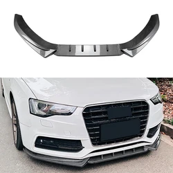 Front Bumper Lip Spoiler Diffuser Splitters Body Kit Aprons Cover Guard Trim For Audi A5 S5 8T Sline 2012 2013 2014 2015 2016