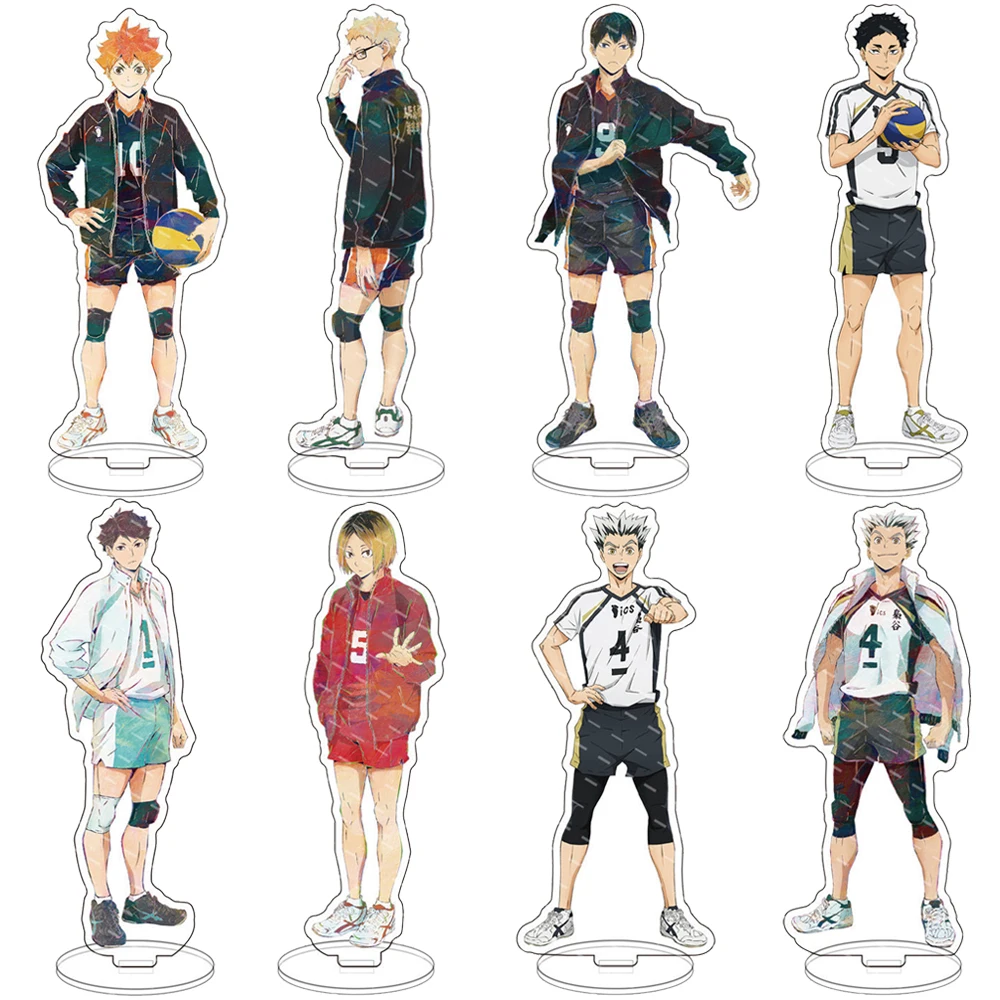 Anime Volleyball Boys Acrylic Stand Model Hinata Shoyo Kageyama Tobio Figures Action Desk Decor Ornaments Stand Model