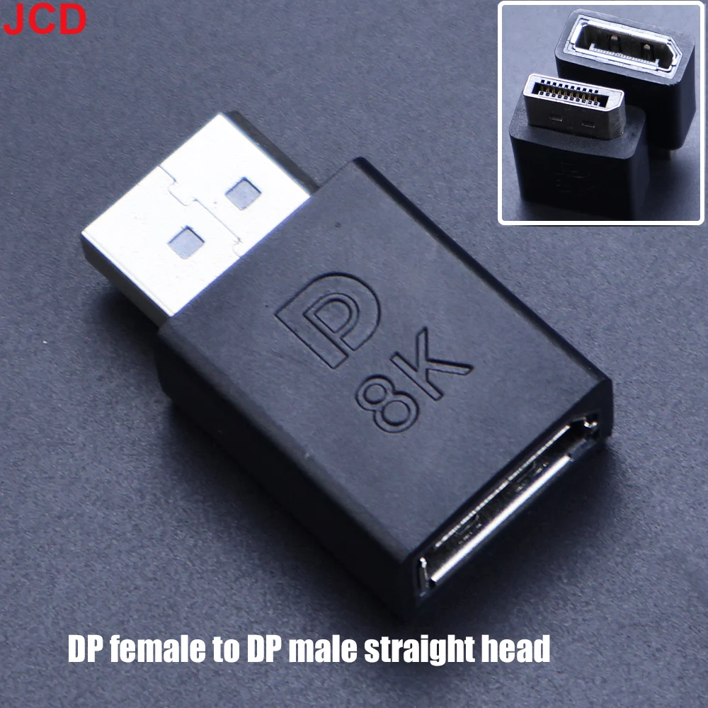 8K 60Hz DisplayPort DP 1.4 Cable Adapter 90 Degree 4K 144Hz Display Port Male to Mini Displayport PC computer Female Converter