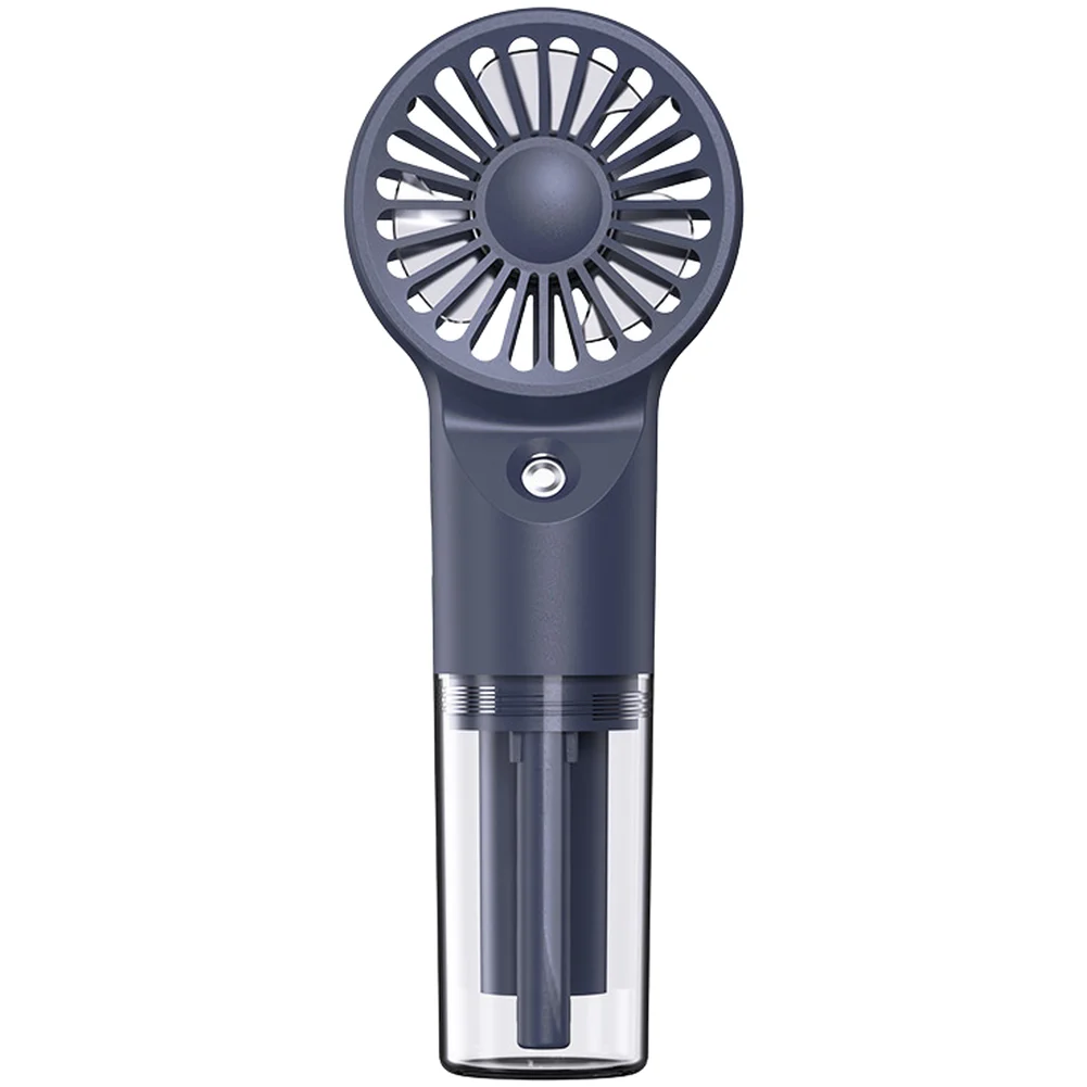 Compact Handheld USB Spray Fan with 4-Speed Adjustable Airflow and Mist Spray for Personal Cooling During Commuting or Travel