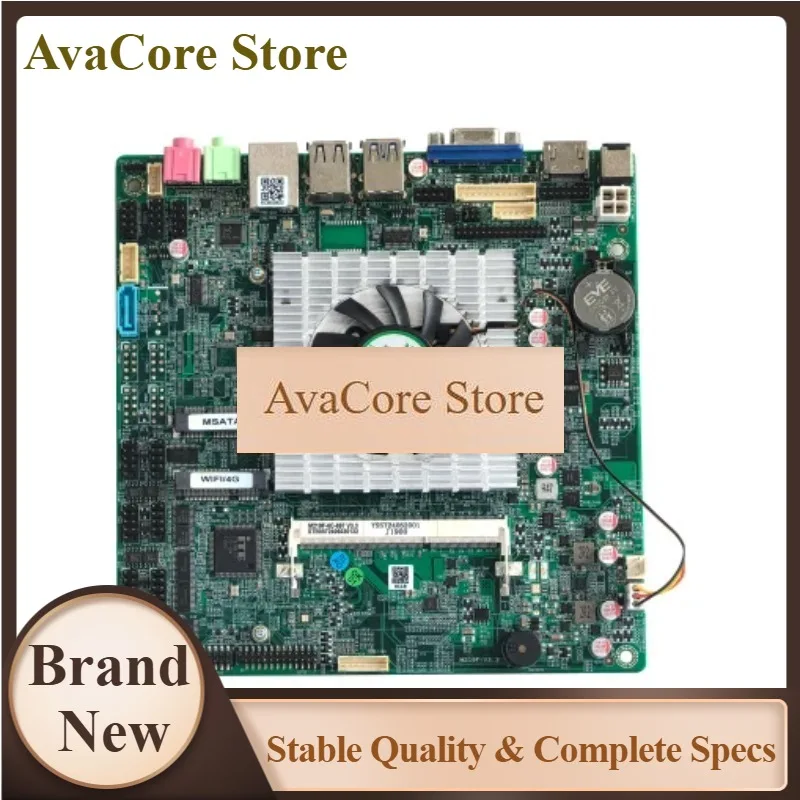 AvaCore ELSKY Fanless Embedded Celeron J1900 Quad Core Mini ITX Board With 8USB 10 COM LVDS VGA 1HDMI Display For KIOSK POS