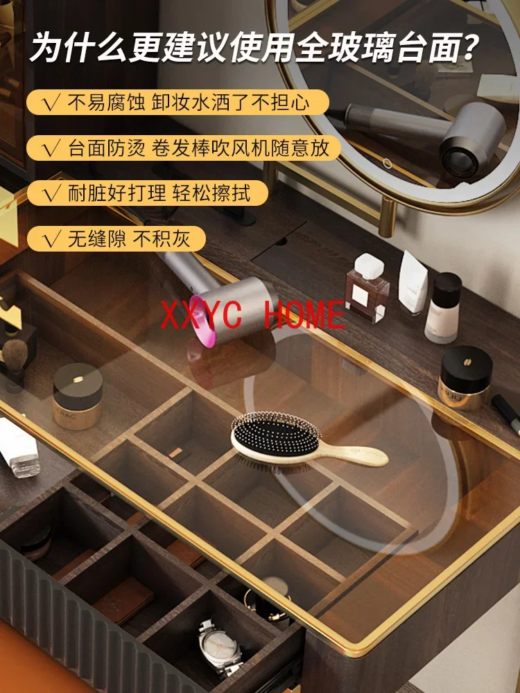 Gabinete minimalista moderno del almacenamiento de la mesa del maquillaje del dormitorio de Ins integrado