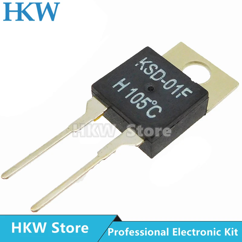 2-5 Stück KSD-01F 40 45 50 60 70 80 90 100 DegC NC Normalerweise geschlossen NO Normalerweise offen 2A Temperatursensor Schalter Thermostat JUC-31F – Detail 2