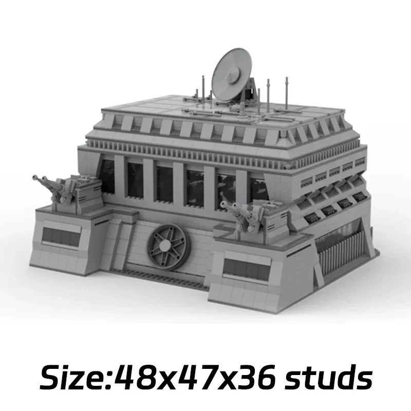 Modelo de película estrella, bloques de construcción Moc, Base militar, tecnología de fachada, bloques modulares, regalos, juguetes de Navidad, conjuntos DIY de montaje