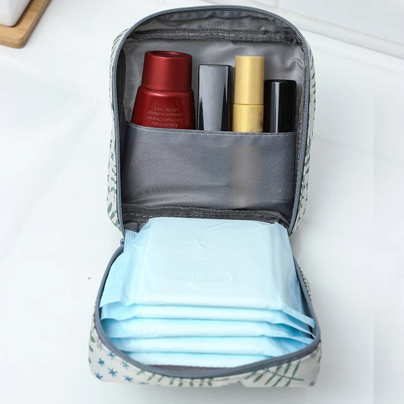 Waterproof Tampon Storage Bag Cute Sanitary Pad Pouches Portable Makeup Lipstick Key Earphone Data Cables Cosmetic Organizer Bag