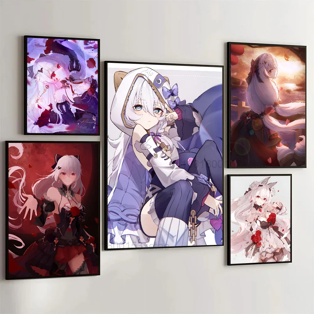 Theresa Apocalypse Houkai Gakuen Game Poster Paper Print Home Living Room Bedroom Entrance Bar Cafe Art Painting Decoration