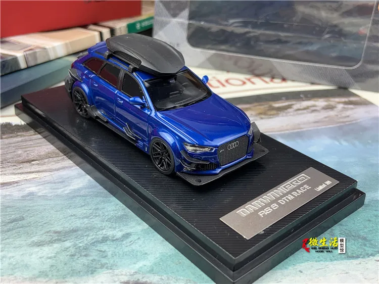 GLM 1/64 DarwinPro DTM RS6 Avant résine jouet véhicule à moteur moulé sous pression en métal modèle cadeaux