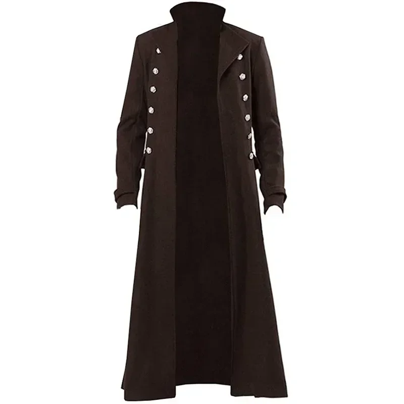 Men's Medieval Gothic Retro Mi - Trench Coat Men บทวิจารณ์และราคา