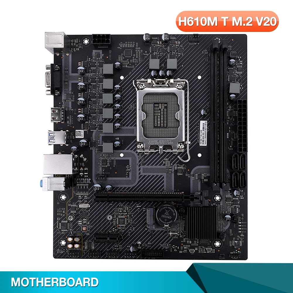 H610M T M.2 V20 カラフルなデスクトップマザーボード DDR4 LGA 1700 サポート 12 世代