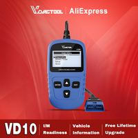 VDIAGTOOL VD10 OBD2 Scanner Car Diagnostic Tool Engine Fault Code Reader with Live Data Freeze Frame I/M Readiness