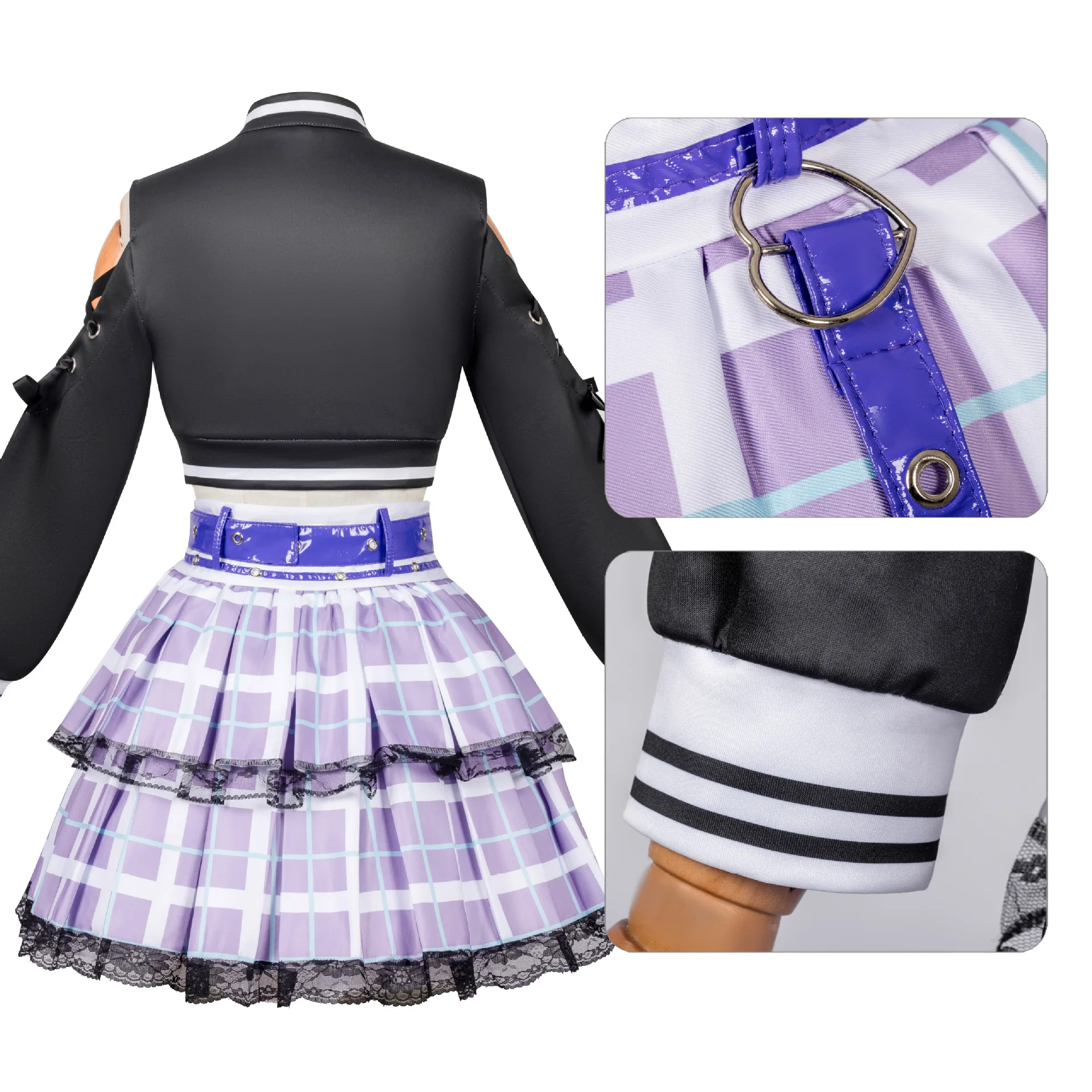 أزياء Project Sekai الملونة 25-ji التأثيرية Asahina Mafuyu Mizuki Yoisaki Kanade Shinonome Ena Anime Cos بدلة نسائية