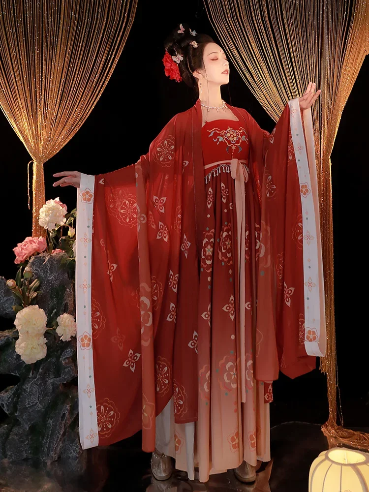Hanfu traditionnel chinois pour femmes, robe traînante, tenue de