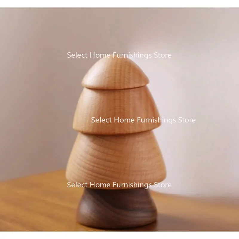 

Suitable for Small Tree Modeling Household Creative Personalized Toothpick Jar Appearance Solid Wood Toothpick Holder