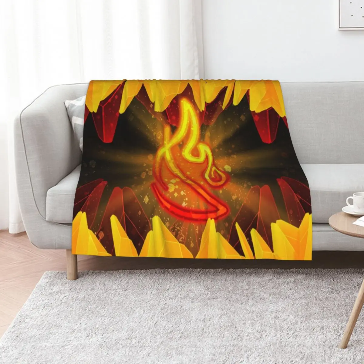 

Wizard101 - Fire Cast Symbol Throw Blanket Luxury Throw Luxury for winter Hairys Blankets
