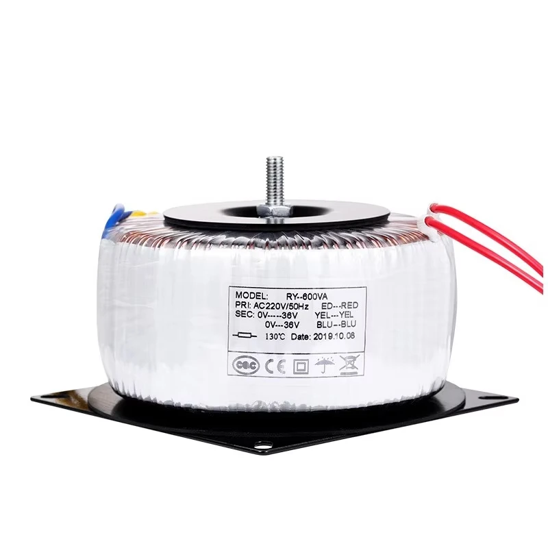 Customized Low Frequency Toroidal Transformers 12V to 220V PCB Mount Silicon Steel Sheet High Voltage Power Transformer