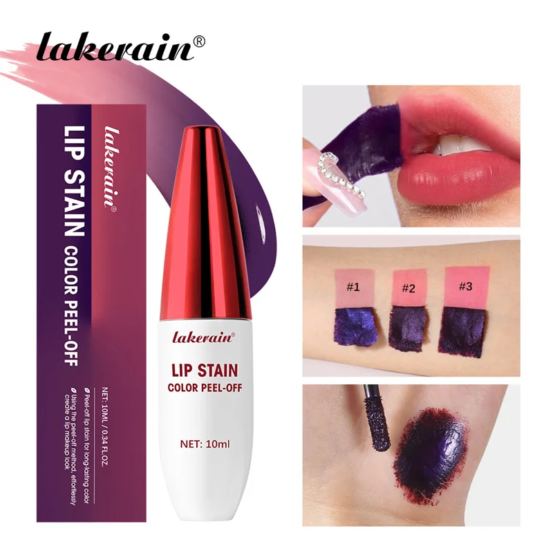

Lip Stain Peel Off Lipsticks Long Lasting Lip Inks Korean Matte Lip Tint Peel Off Matte Waterproof Pink Lip Liquid Lip Gloss