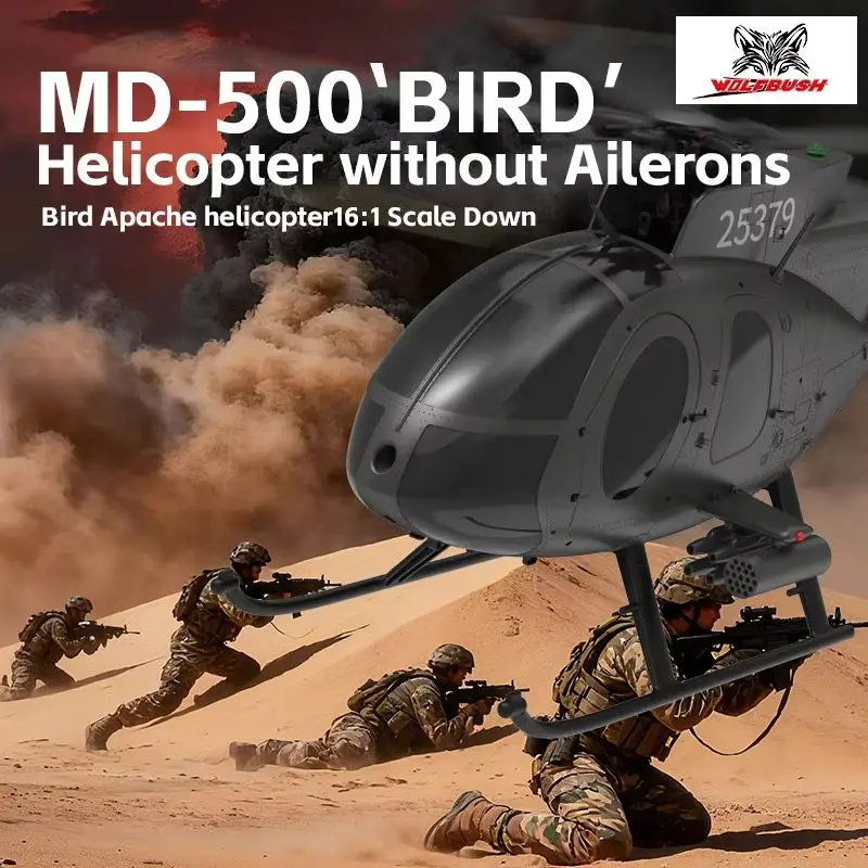 YUXIANG F119S Bird 6CH Armed Helicopter MD-500 GPS Positioning Simulation Brushless Carbon Fiber RC Model Aircraft Helicopter