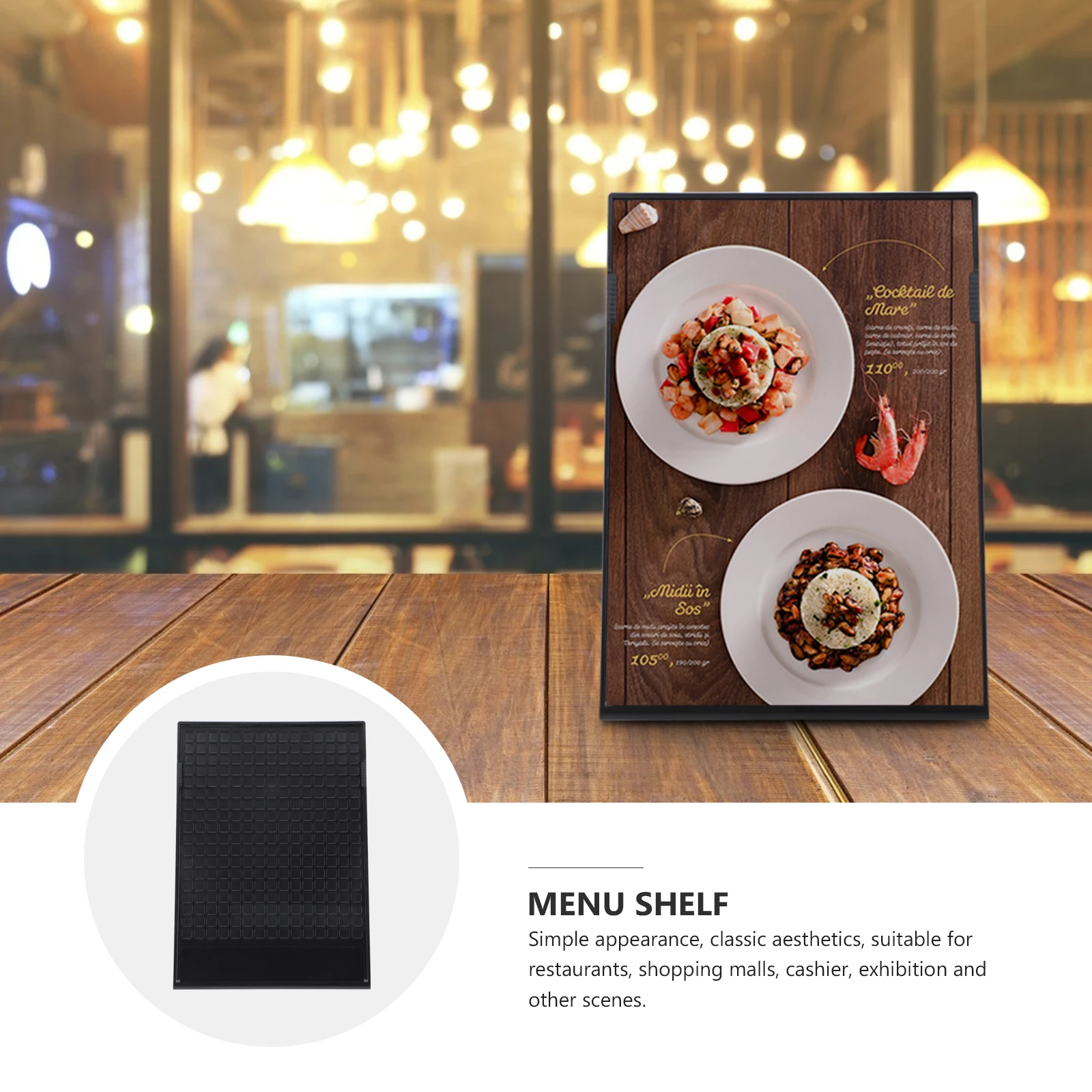 

A4 Table Holder Acrylic Plastic Display Note Tabletop Note Holder Clamp For Office Party Hotel Restaurant Reusable