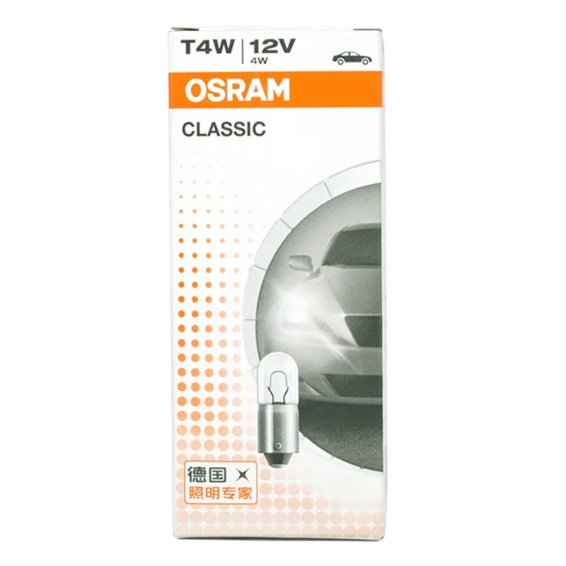 OSRAM T4 3893 HALOGEN LAMP 12V T4W INTERIOR BULBS AUTOMOTIVE LIGHTING SYSTEM