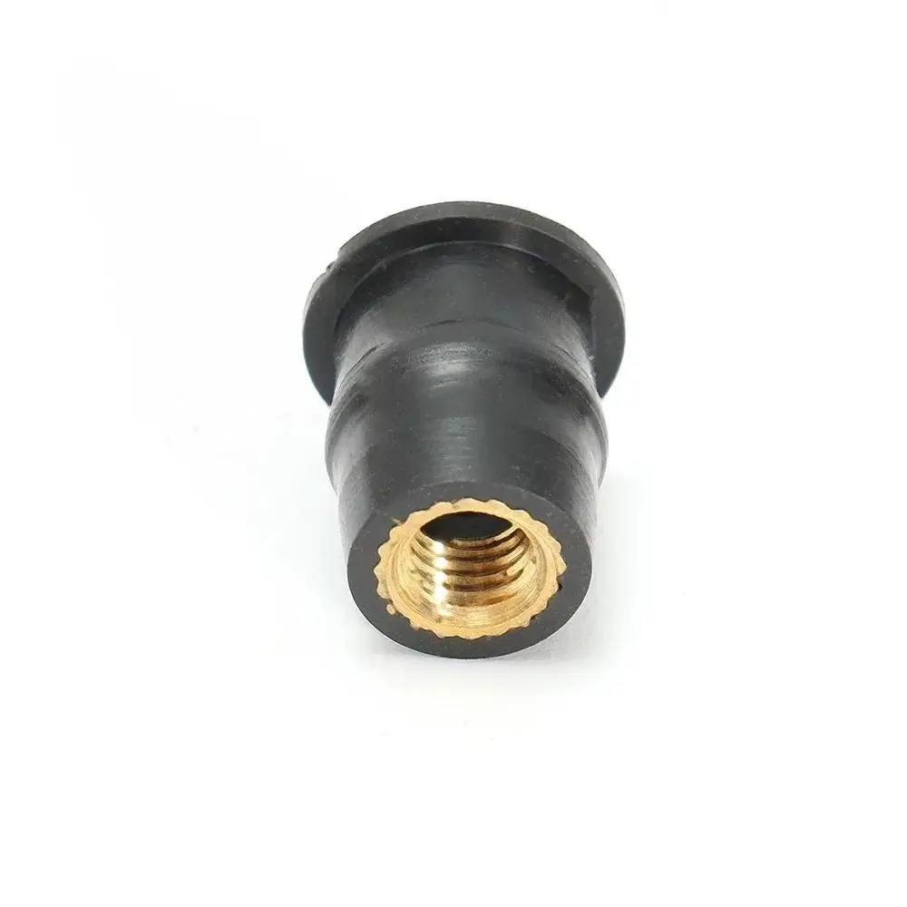 10Pcs Universal Motorcycle Windscreen Nuts Brass M5 Windshield Bolts Screws Rubber Nut Fastener