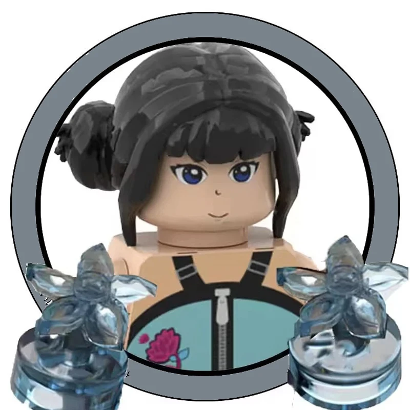 Nouveau Kpop chasseurs de démons Mini figurine blocs de construction jouet périphériques bureau décoration Collection figurines modèle jouet pour enfant