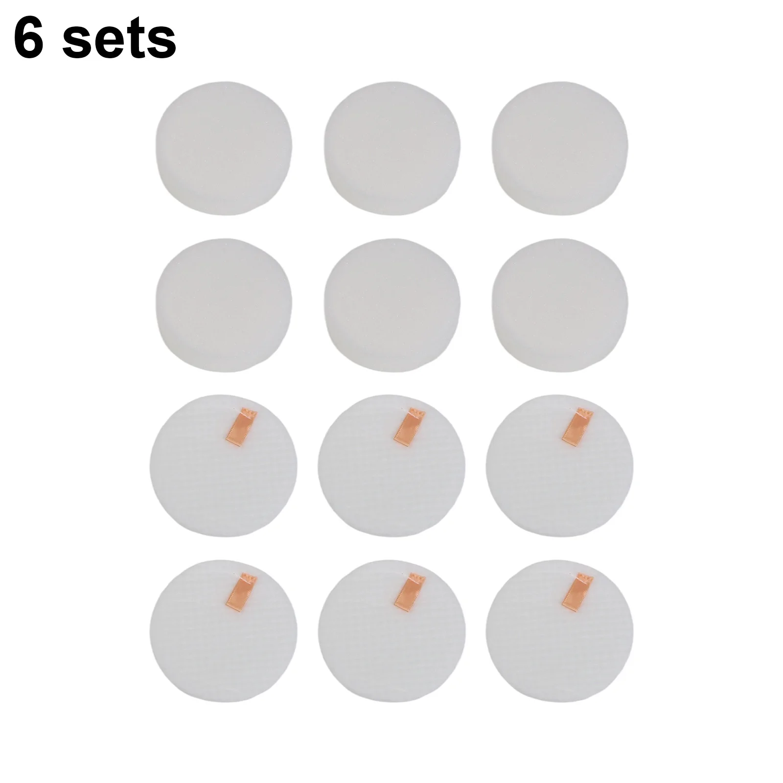 6 Sets Foam Felt Filter for kit for LVAC300 Cordless Vacuum Cleaner Compatible Replacement Pre Motor Filters for Effective
