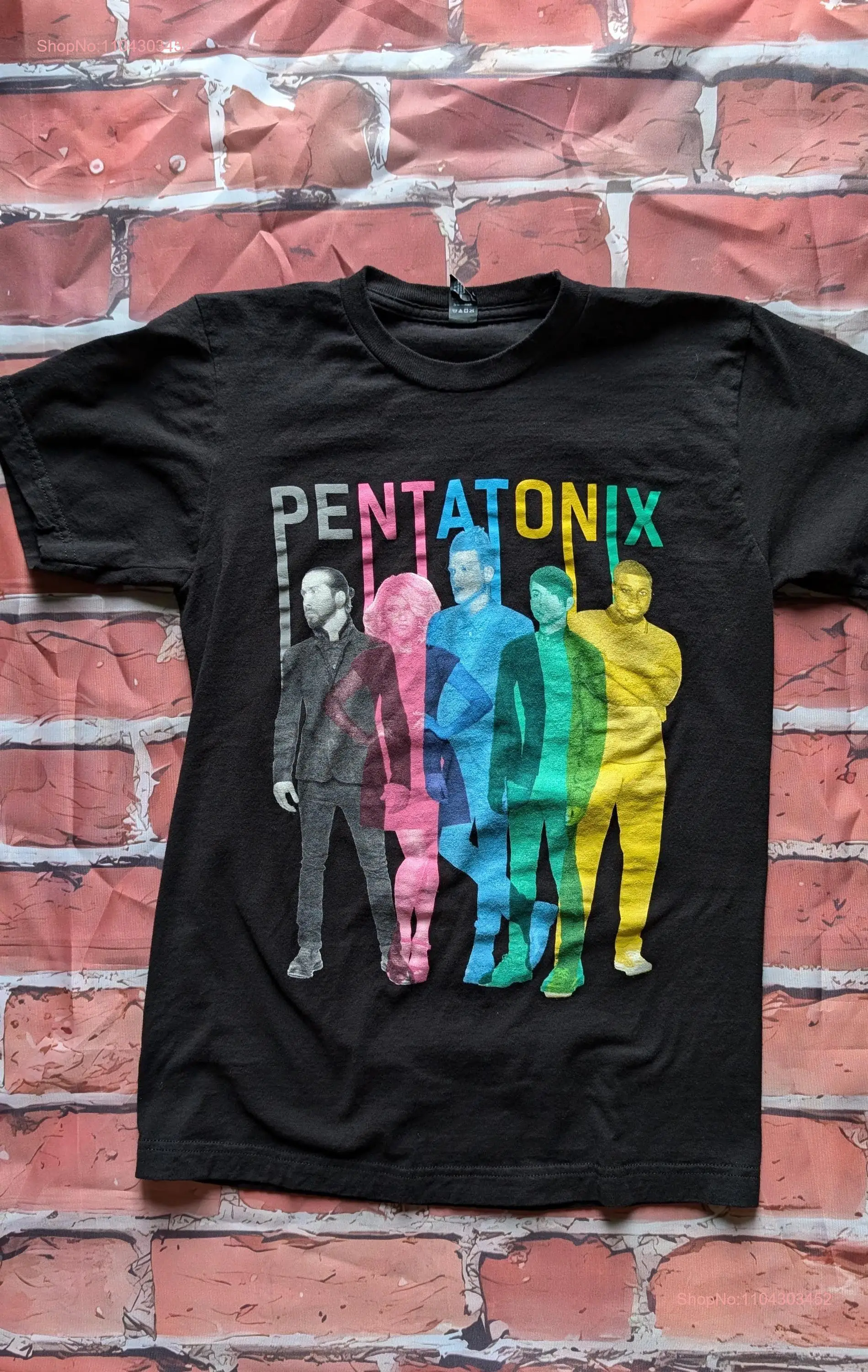 Pentatonix Licensed World Tour 2016 T Shirt Color Black Size Adult Small long or short sleeves