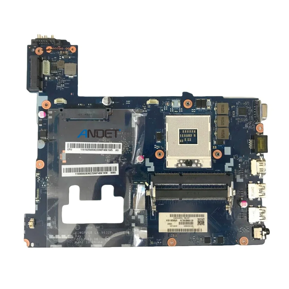 Ideapad G500 For Lenovo LA-9631P Laptop Motherboard Notebook Mainboard 15.6 Inch SLJ8C HM76 DDR3 HD 8570M 2G support i3 i5 i7