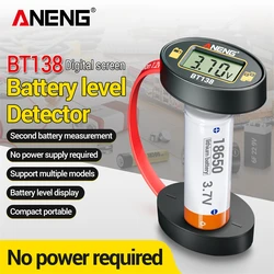 ANENG BT138 Digital Battery Tester Battery Detector  Capacity Lithium Tester Display Checkered Analyzer AAA AA Button Cell Test