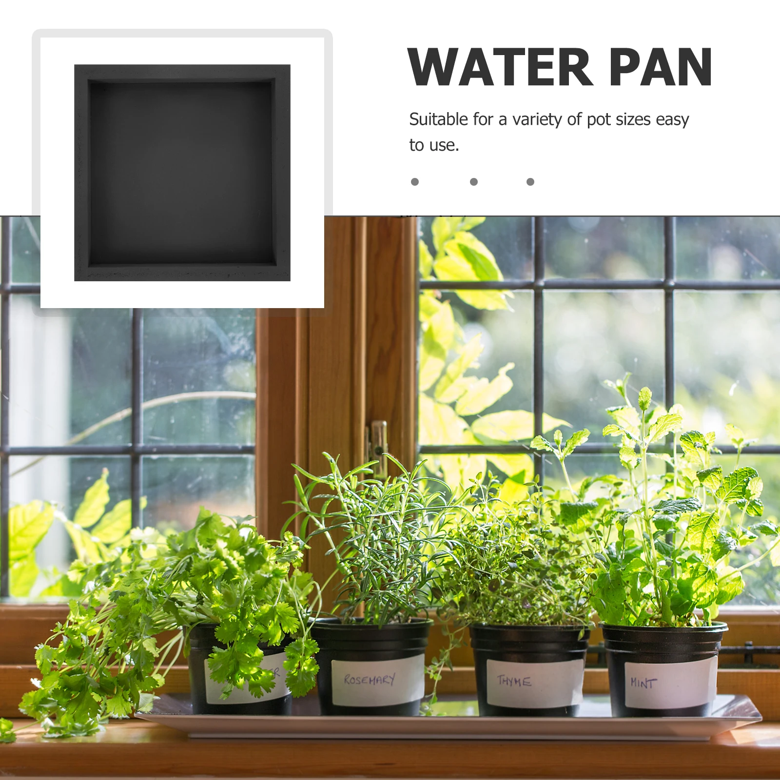 

Square Cement Planter Saucer 18cm Gray Plant Trays for Pots Moisture Drainage Flower Pot Base Water Catcher Tray