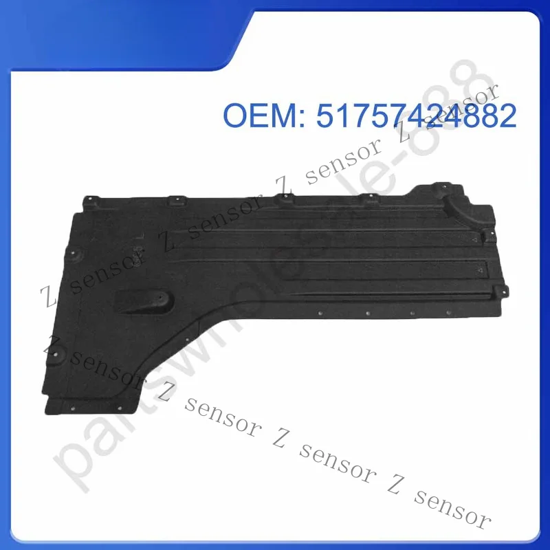Z+ Right Side Floor Under Body Splash Guard Shield Cover For BMW X5 G05 2019 - 2023