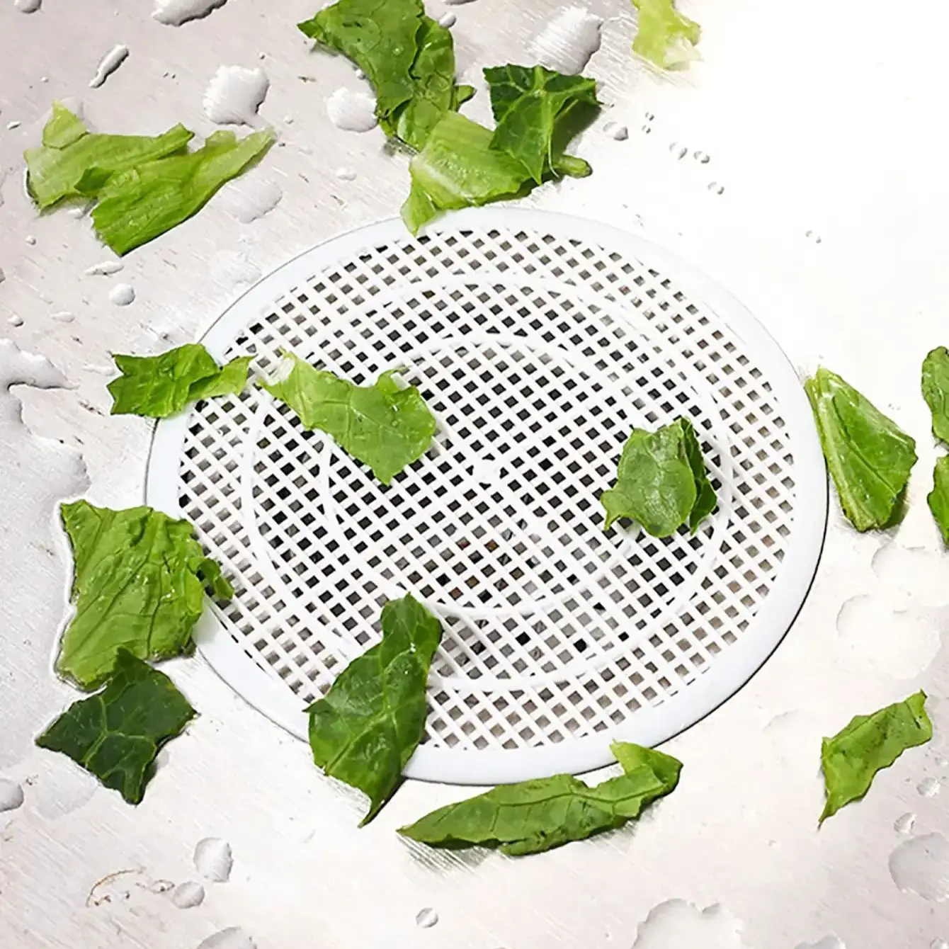 2pcs   Square Drain Cover For Shower, Anti Sink Clogging, Floor Cover Shower Drain Hair Outlet Filter, Kitchen , Bathroom Tools